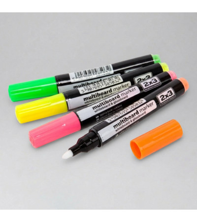 Set fluoreszierender Marker Multiboard Marker