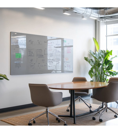 Smatab® grau payn Glas Arbeits- und Büro-Whiteboard