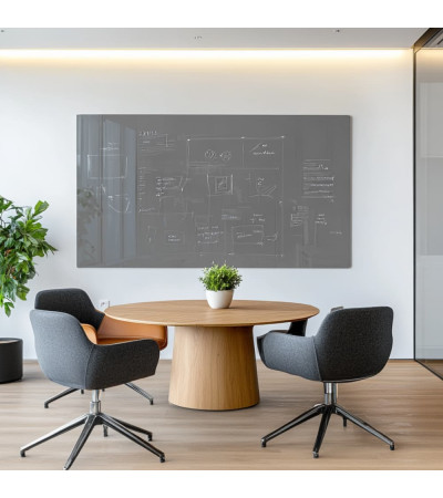 Smatab® grau payn Glas Arbeits- und Büro-Whiteboard