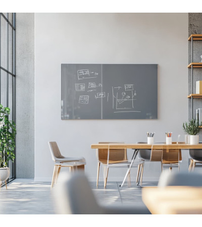 Tablica robocza i biurowa Smatab® szara payn glass