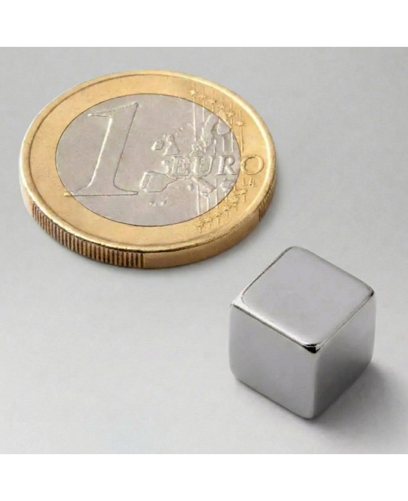 Neodym-Magnet Würfel groß silber 6 Stk