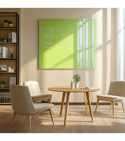 Smatab® pistaziengrünes Glas-Whiteboard für Arbeit und Büro