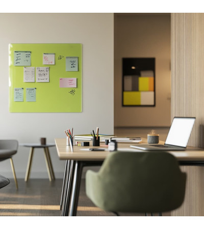 Smatab® pistaziengrünes Glas-Whiteboard für Arbeit und Büro