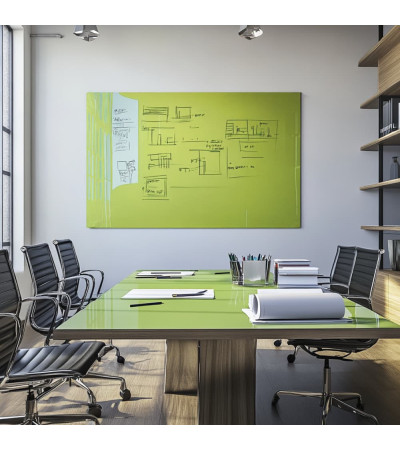 Smatab® pistaziengrünes Glas-Whiteboard für Arbeit und Büro