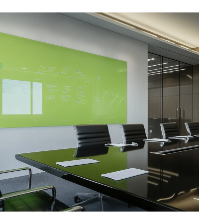 Smatab® pistaziengrünes Glas-Whiteboard für Arbeit und Büro