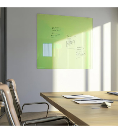 Smatab® pistaziengrünes Glas-Whiteboard für Arbeit und Büro