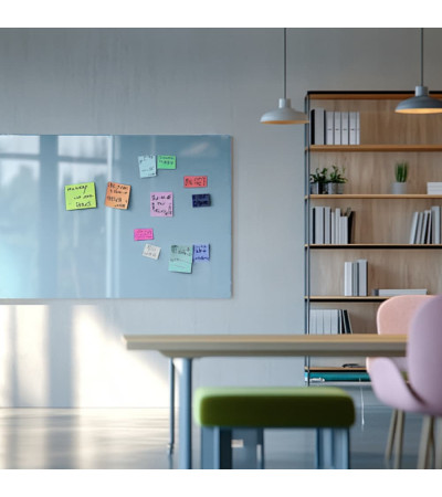 Smatab® königsblaues Arbeits- und Büro-Whiteboard aus Glas