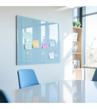 Smatab® royal blue glass work and office whiteboard