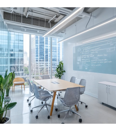 Smatab® royal blue glass work and office whiteboard