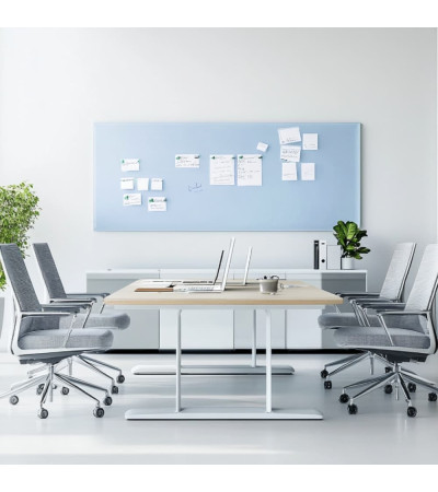 Smatab® königsblaues Arbeits- und Büro-Whiteboard aus Glas