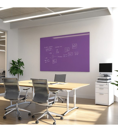 Smatab® purple cobalt blue work and office whiteboard