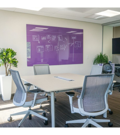 Smatab® purple cobalt blue work and office whiteboard