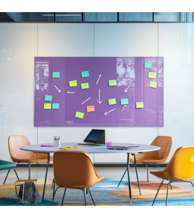 Smatab® purple cobalt blue work and office whiteboard