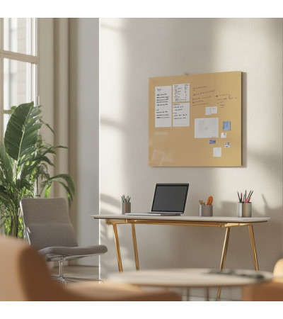 Smatab® ocher-umber glass work and office whiteboard