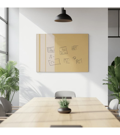 Smatab® ocher-umber glass work and office whiteboard