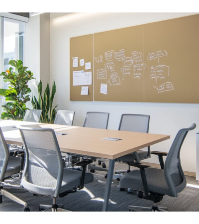 Smatab® ocher-umber glass work and office whiteboard