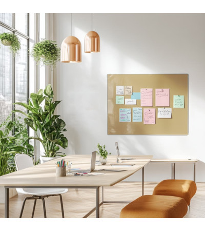 Smatab® ocher-umber glass work and office whiteboard