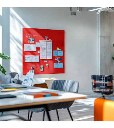 Smatab® Red Coral üvegből készült munka- és irodai tábla