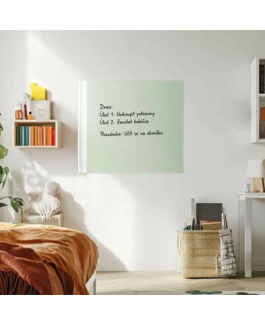 Weiße satinierte Glas-Magnettafel SMATAB®