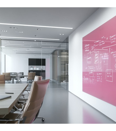 Smatab® Pink Pearl Szklana tablica do pracy i biura