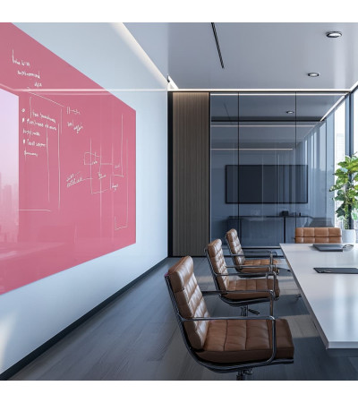 Smatab® pink pearl glass work and office whiteboard