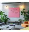 Růžová perlová skleněná pracovní a kancelářská tabule Smatab®
