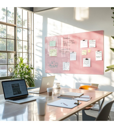 Smatab® rosa Körper Glas Arbeit und Büro Whiteboard