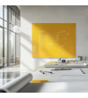 Žlutá neapolská skleněná pracovní a kancelářská tabule Smatab®