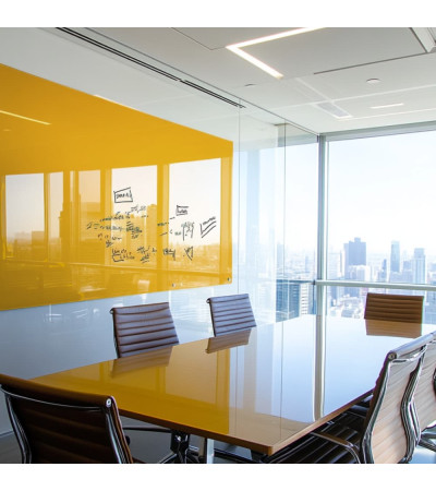 Smatab® Yellow Neapolitan Glass Work and Office Board