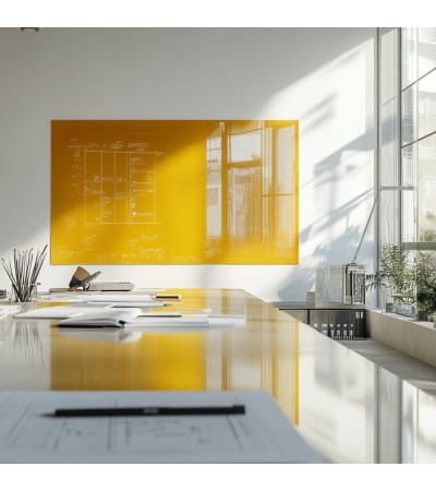 Smatab® Yellow Neapolitan Glass Work and Office Board