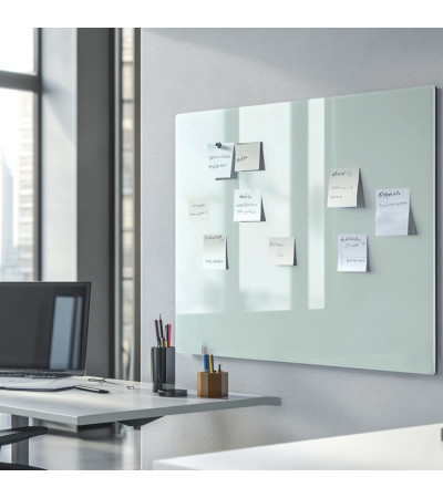 White satin glass Smatab® whiteboard for work and office