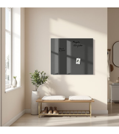 Grau-anthrazitfarbenes Glas-Magnet-Whiteboard Smatab®