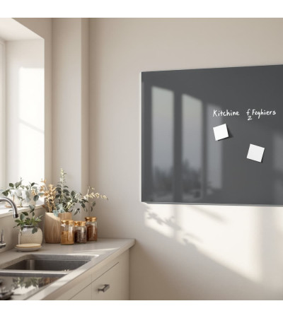 Grau-anthrazitfarbenes Glas-Magnet-Whiteboard Smatab®