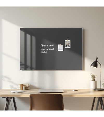 Grau-anthrazitfarbenes Glas-Magnet-Whiteboard Smatab®