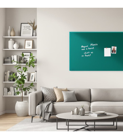 Smatab® sklenená magnetická tabuľa zelená smaragdová