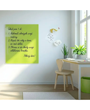 Grüne pistaziengrüne Glas-Magnettafel SMATAB®