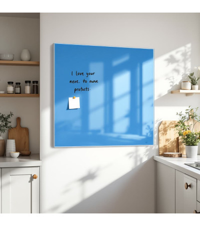 Smatab® blue coelina glass magnetic whiteboard