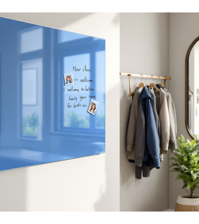 Smatab® blue coelina glass magnetic whiteboard