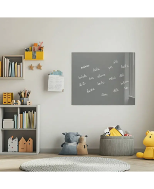 Šedá paynova skleněná magnetická tabule SMATAB®