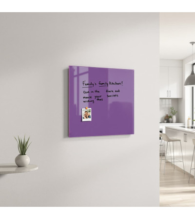 Magnetisches Whiteboard aus lila Kobaltglas home Smatab®
