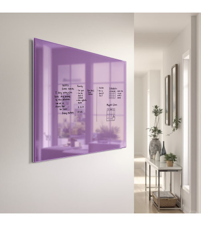 Magnetisches Whiteboard aus lila Kobaltglas home Smatab®