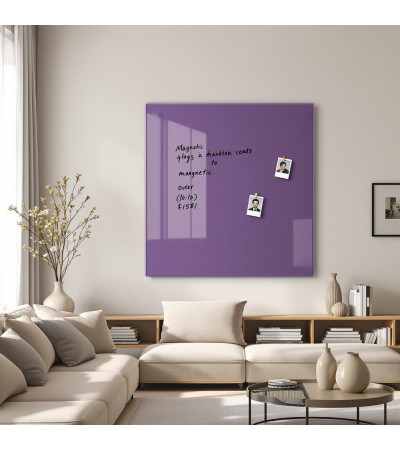 Magnetisches Whiteboard aus lila Kobaltglas home Smatab®