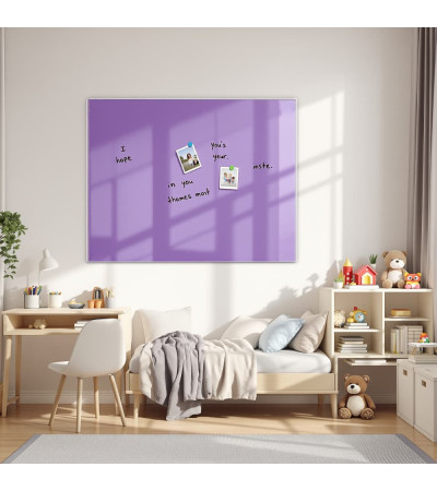 Magnetic whiteboard purple cobalt glass home Smatab®.