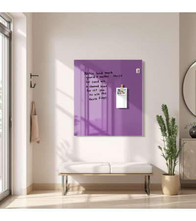 Mágneses tábla lila kobalt üvegből home Smatab®