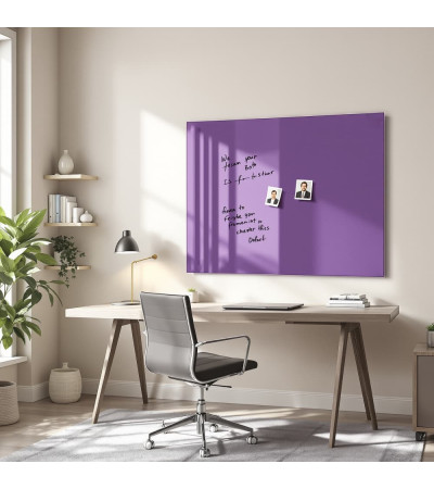 Magnetisches Whiteboard aus lila Kobaltglas home Smatab®