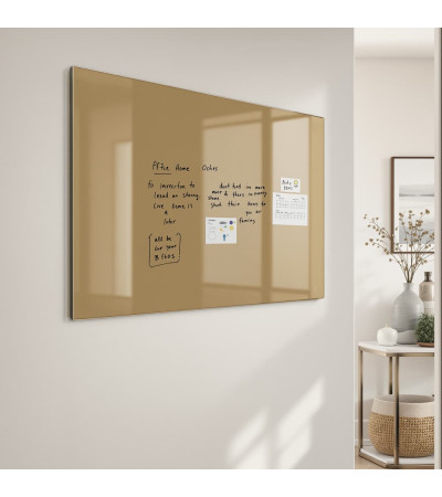 Home Smatab® Ochre Umbra Glass Magnetic Board