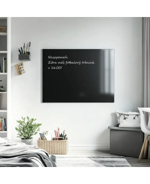 Schwarze magnetische Glaswandtafel SMATAB®