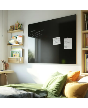 Schwarze magnetische Glaswandtafel SMATAB®