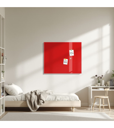 Tablica magnetyczna w kolorze czerwonego szkła koralowego Home Smatab®.