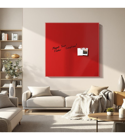 Magnetisches Whiteboard aus rotem Korallenglas Home Smatab®